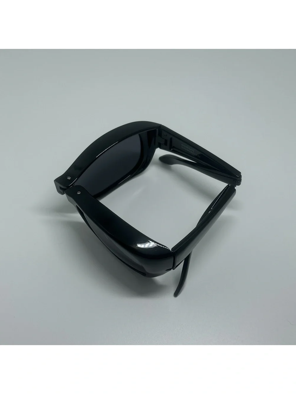 Haven Morgan Black Rectangular Folding Fit Over Sunglasses with Polarized Lenses
